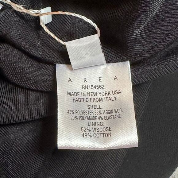 Area Crystal Rope Halter Dress Black - Picture 7 of 11